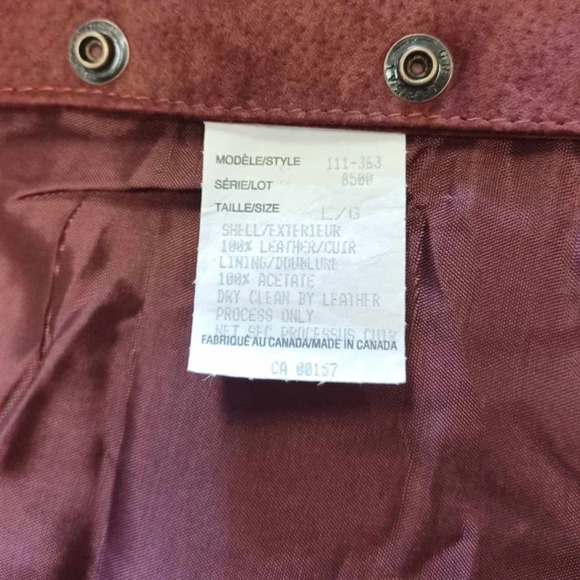 Seperate  Scene 2 Piece 100% Leather Skirt Size 14 Vest Size Large - Picture 13 of 15